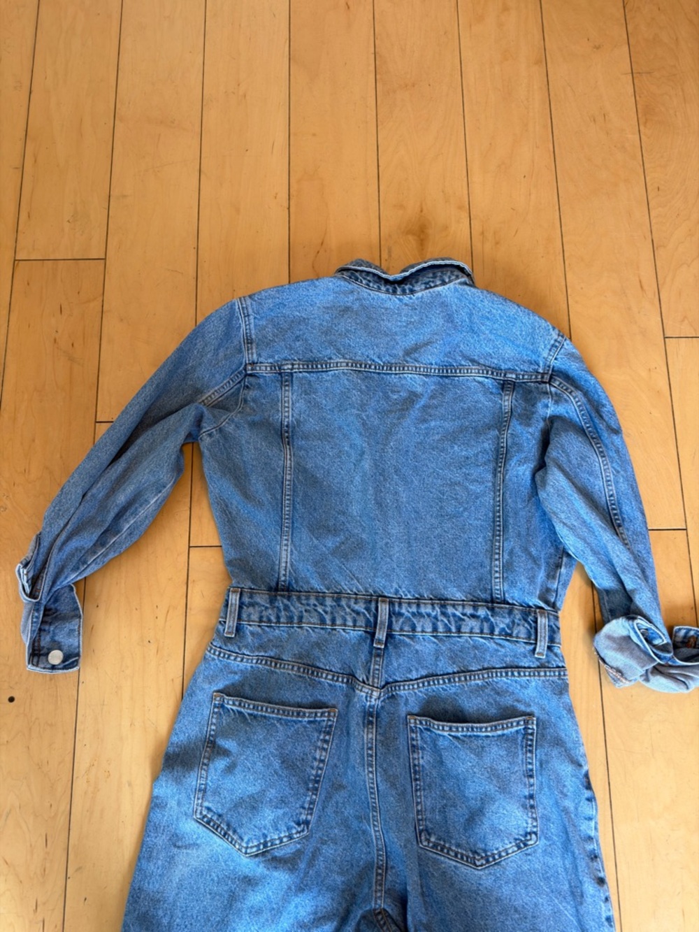 Zara Blue Denim Women’s Overalls Jumpsuit - Picture 9 of 9